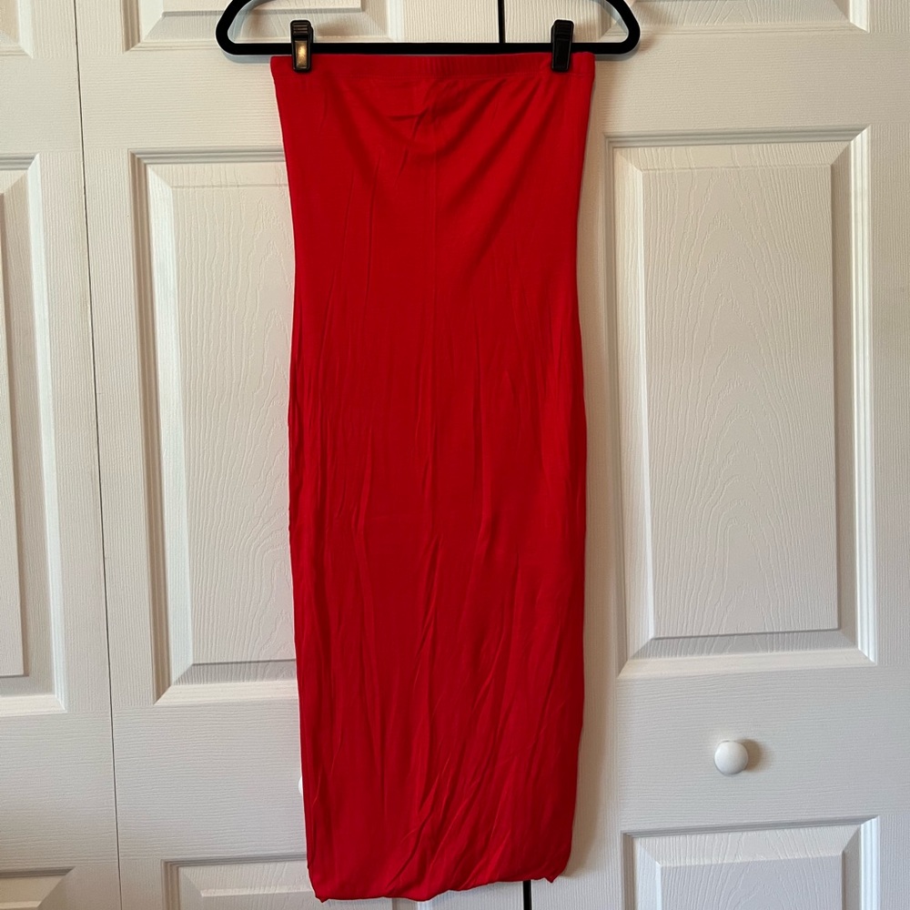 Fashion nova red tube dress